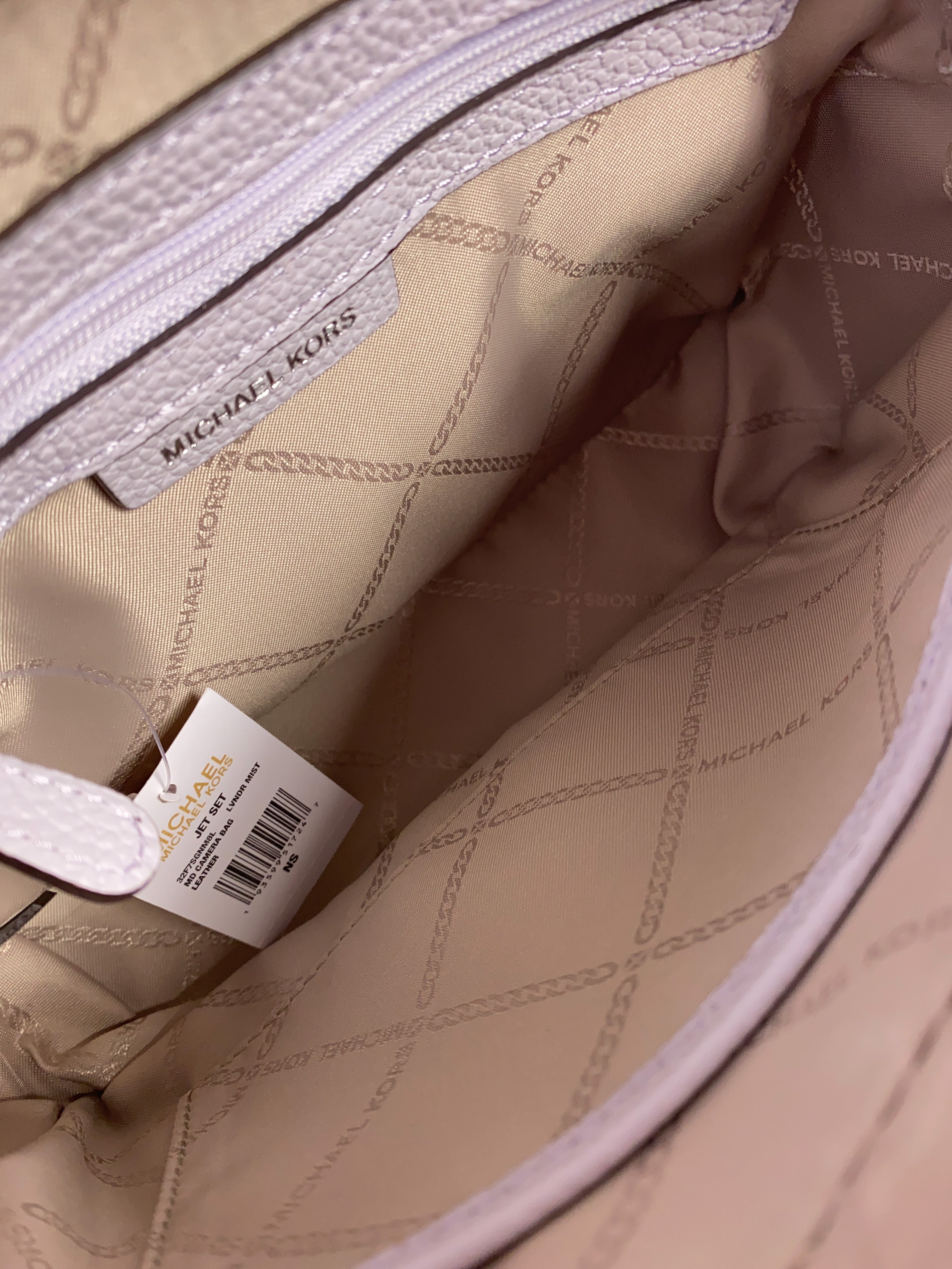 Michael Kors lavender mist leather crossbody NWT