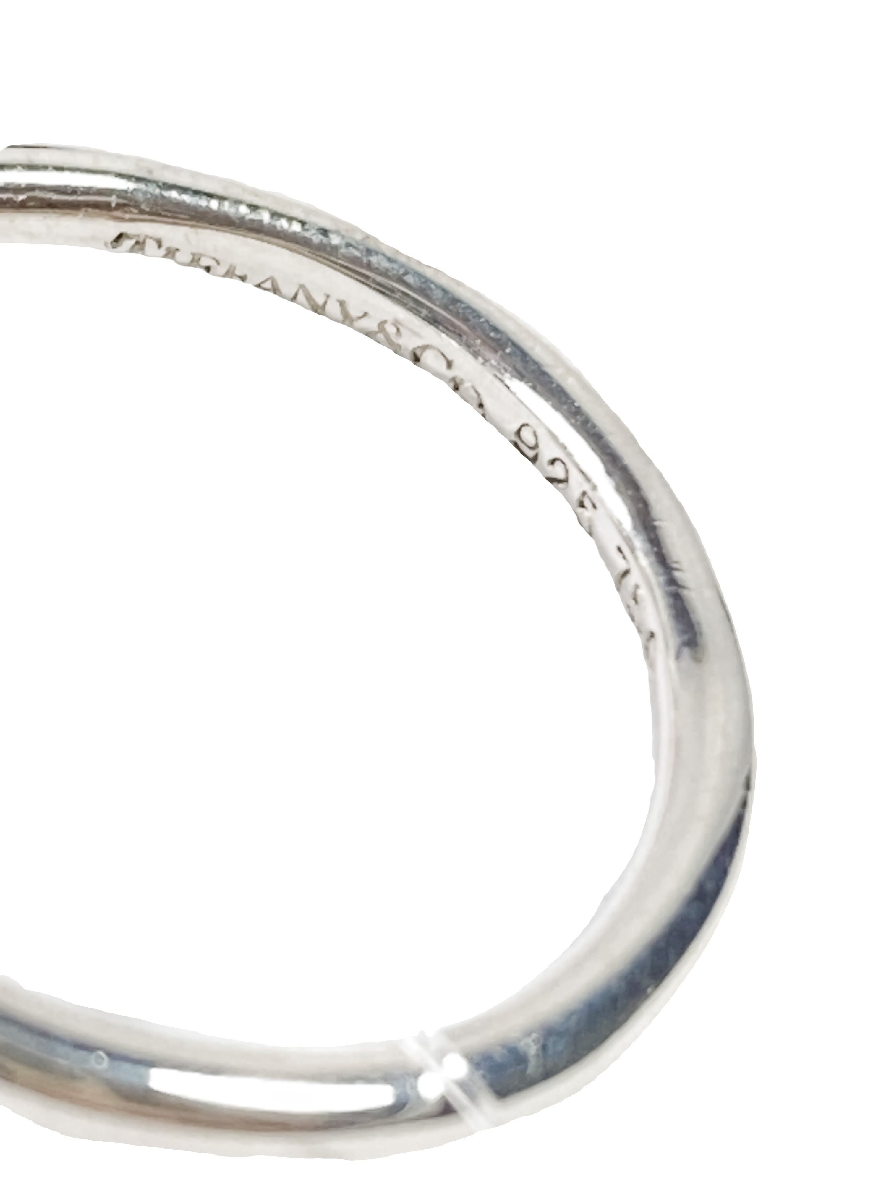 Tiffany & Co sterling silver and gold knot ring size 5.5