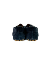 Gucci navy suede loafers size 37