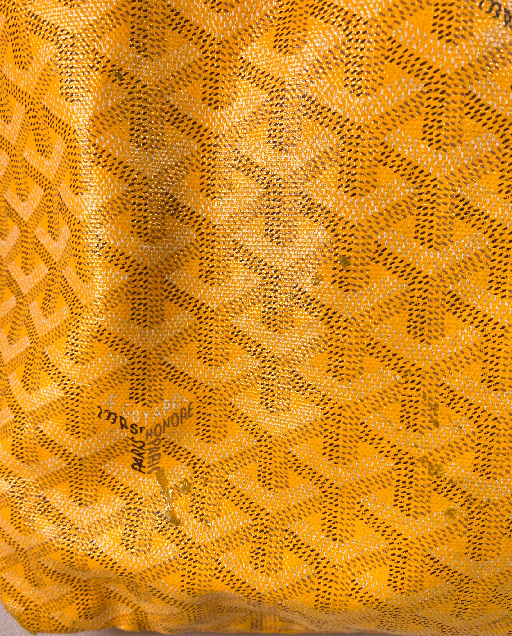 Saint-louis cloth tote Goyard Yellow in Cloth - 36439924