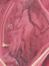 Tory Burch wine leather satchel