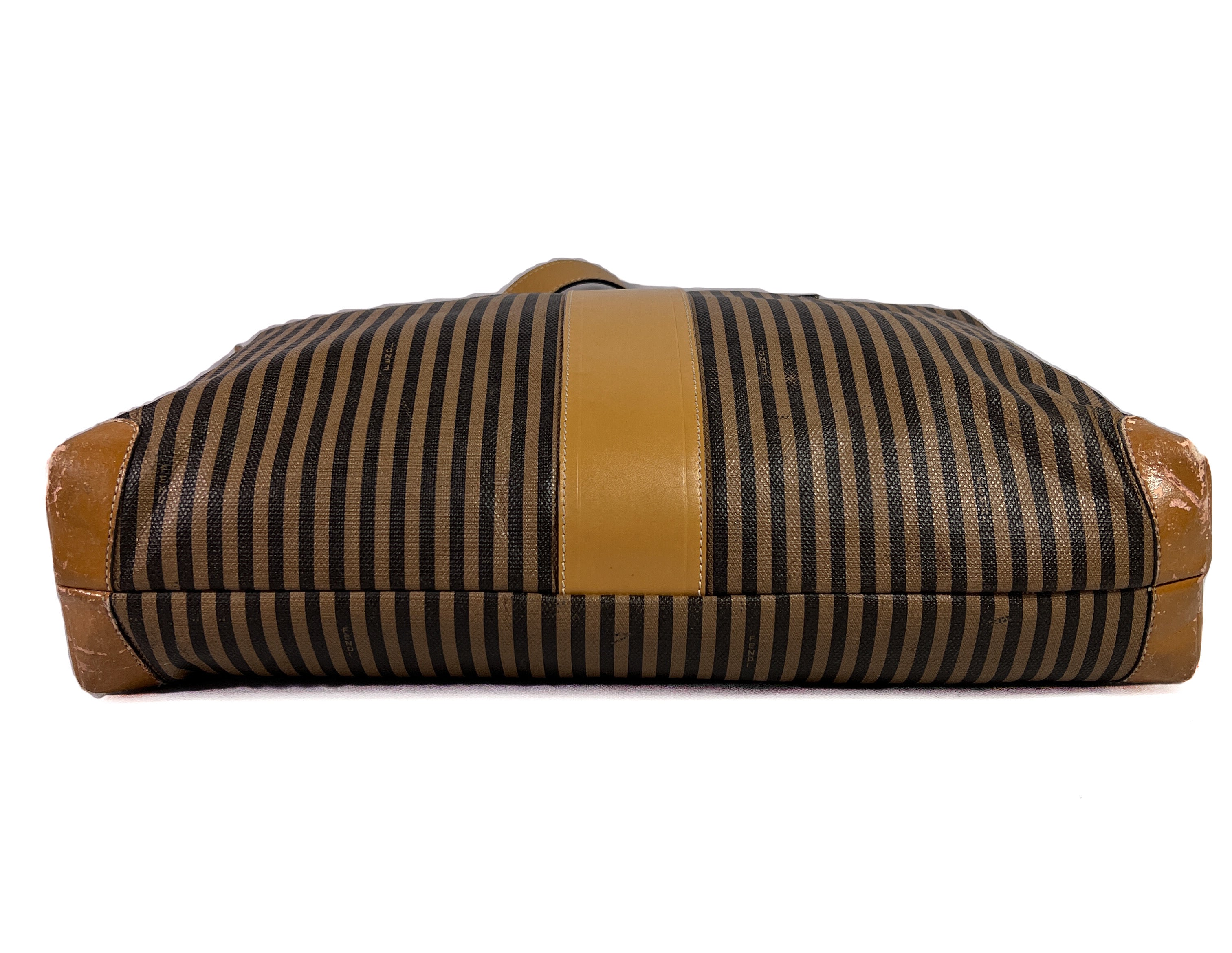 Fendi vintage Penguin striped tote AS IS