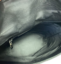 Salvatore Ferragamo black vintage leather shoulder bag