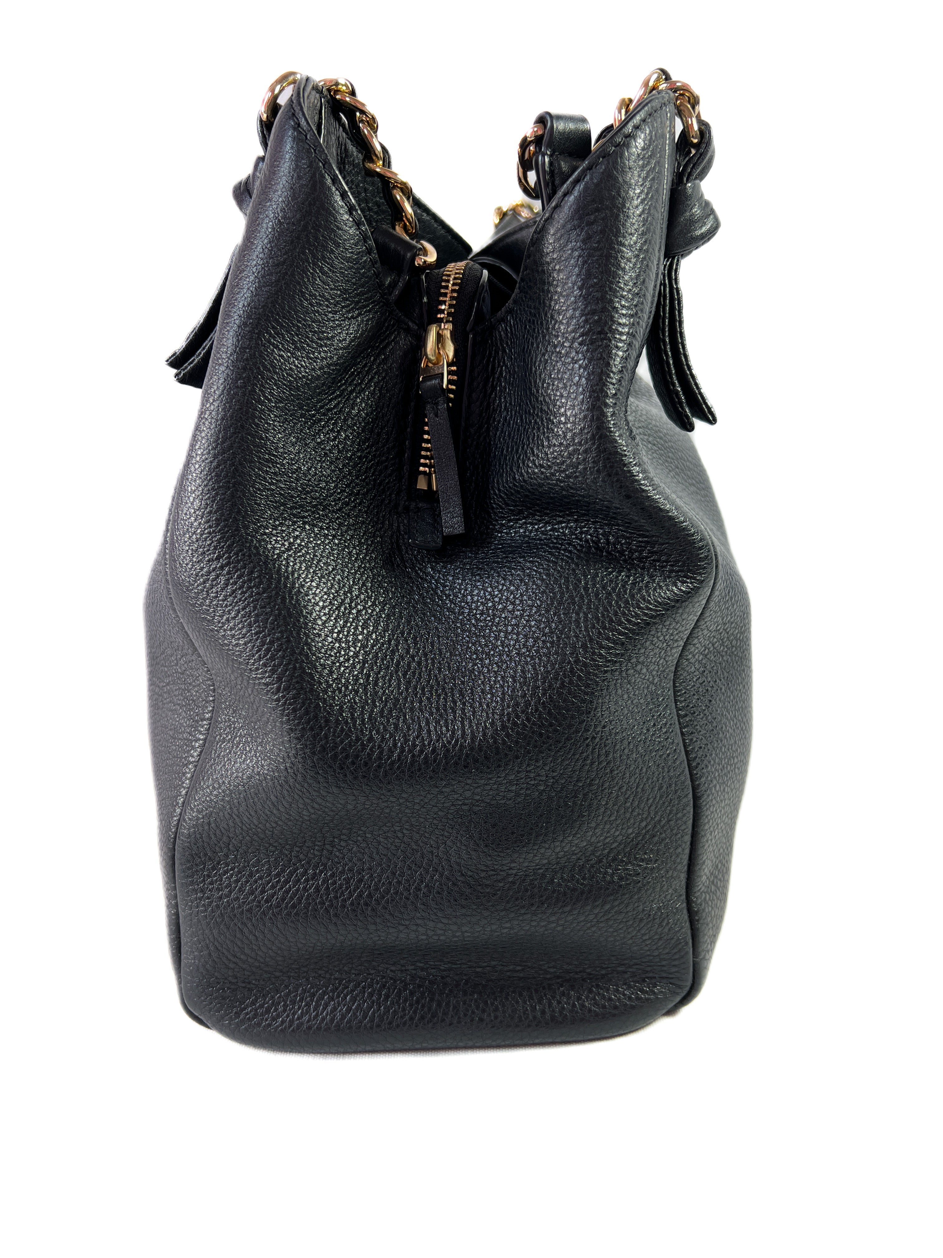 Tory Burch black leather shoulder bag