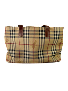 Burberry classic check coated canvas tote