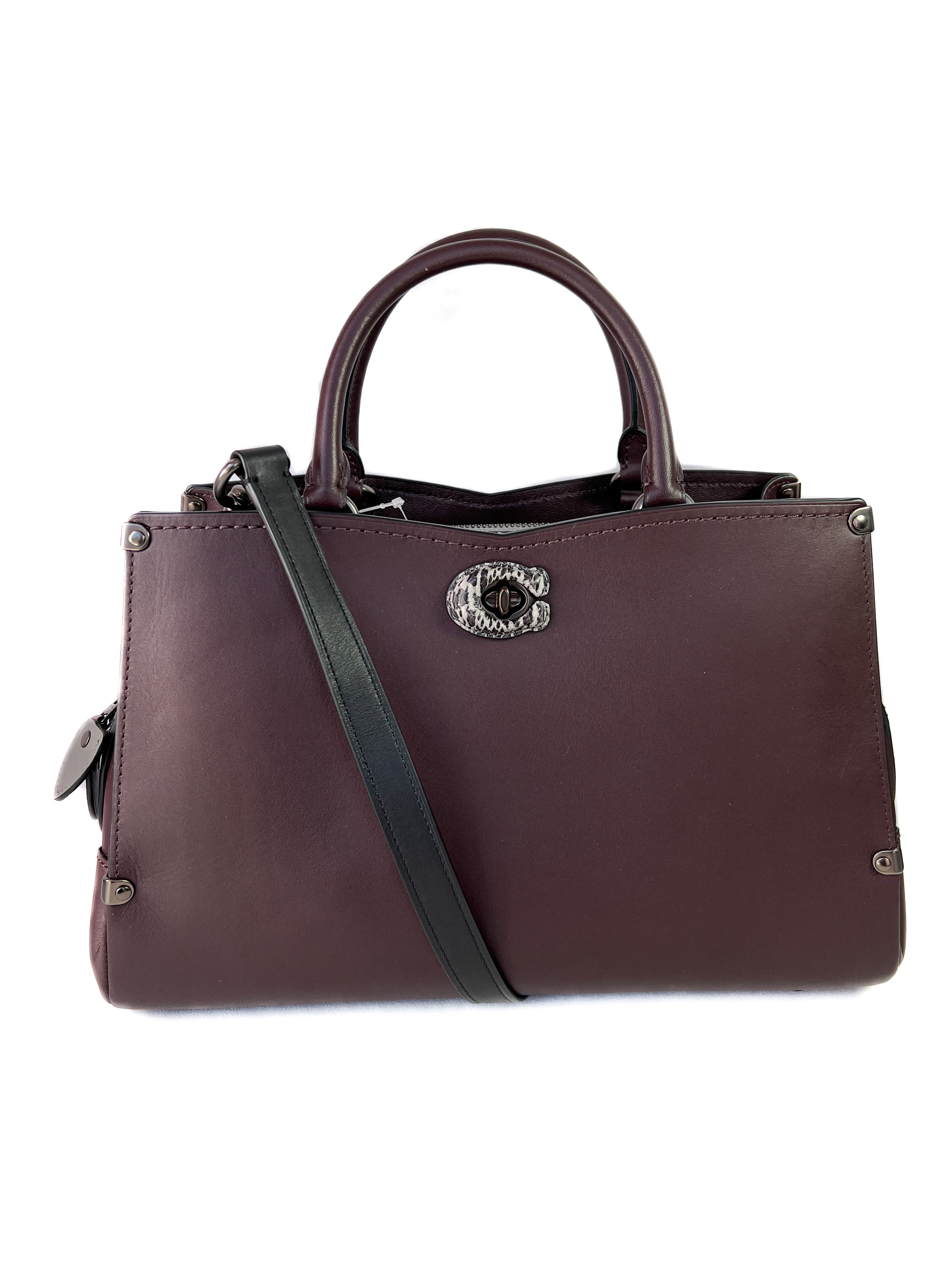 Coach oxblood 1941 exotic Mason satchel NWT retail $695