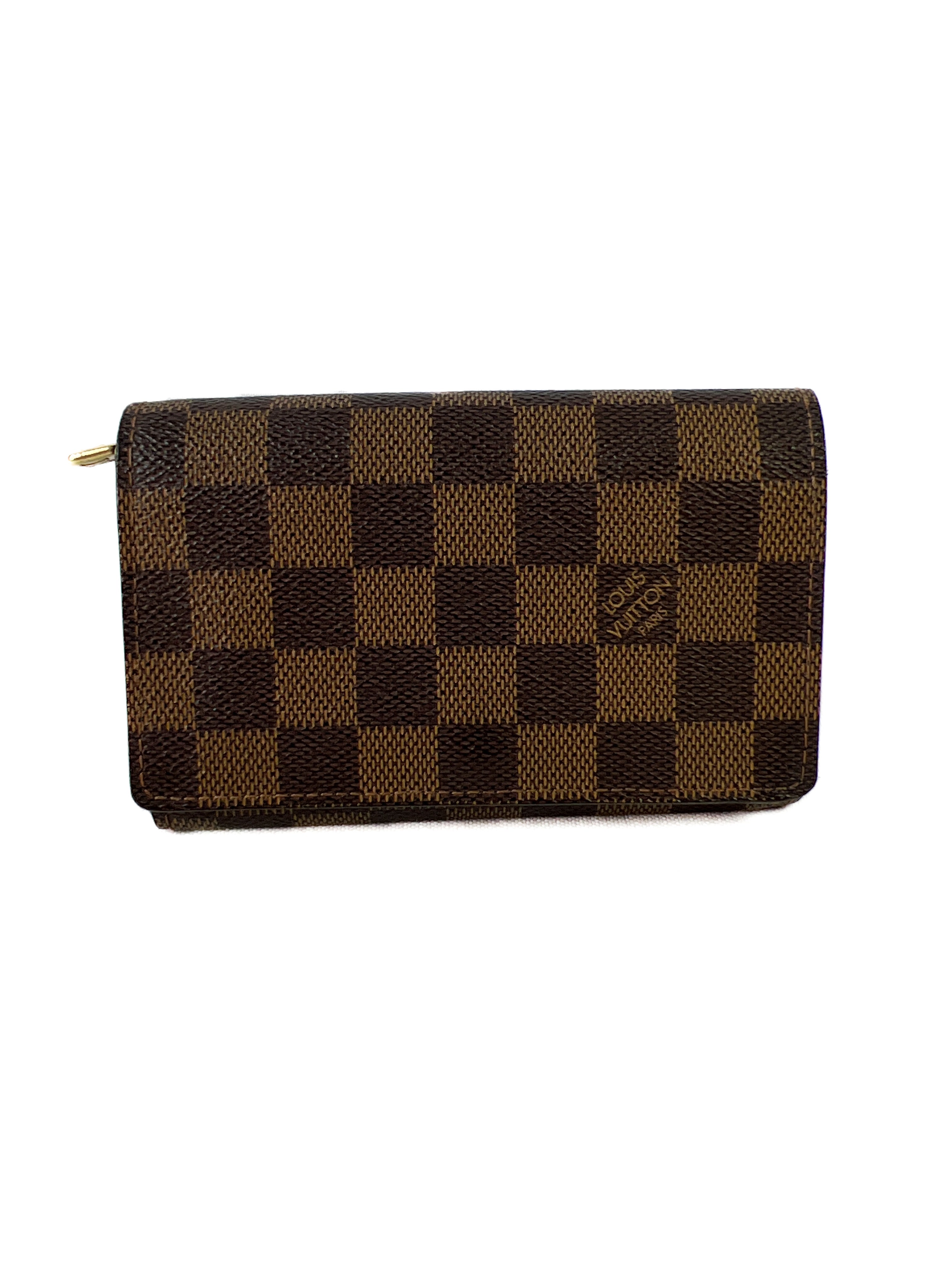 Louis Vuitton damier ebene small canvas wallet