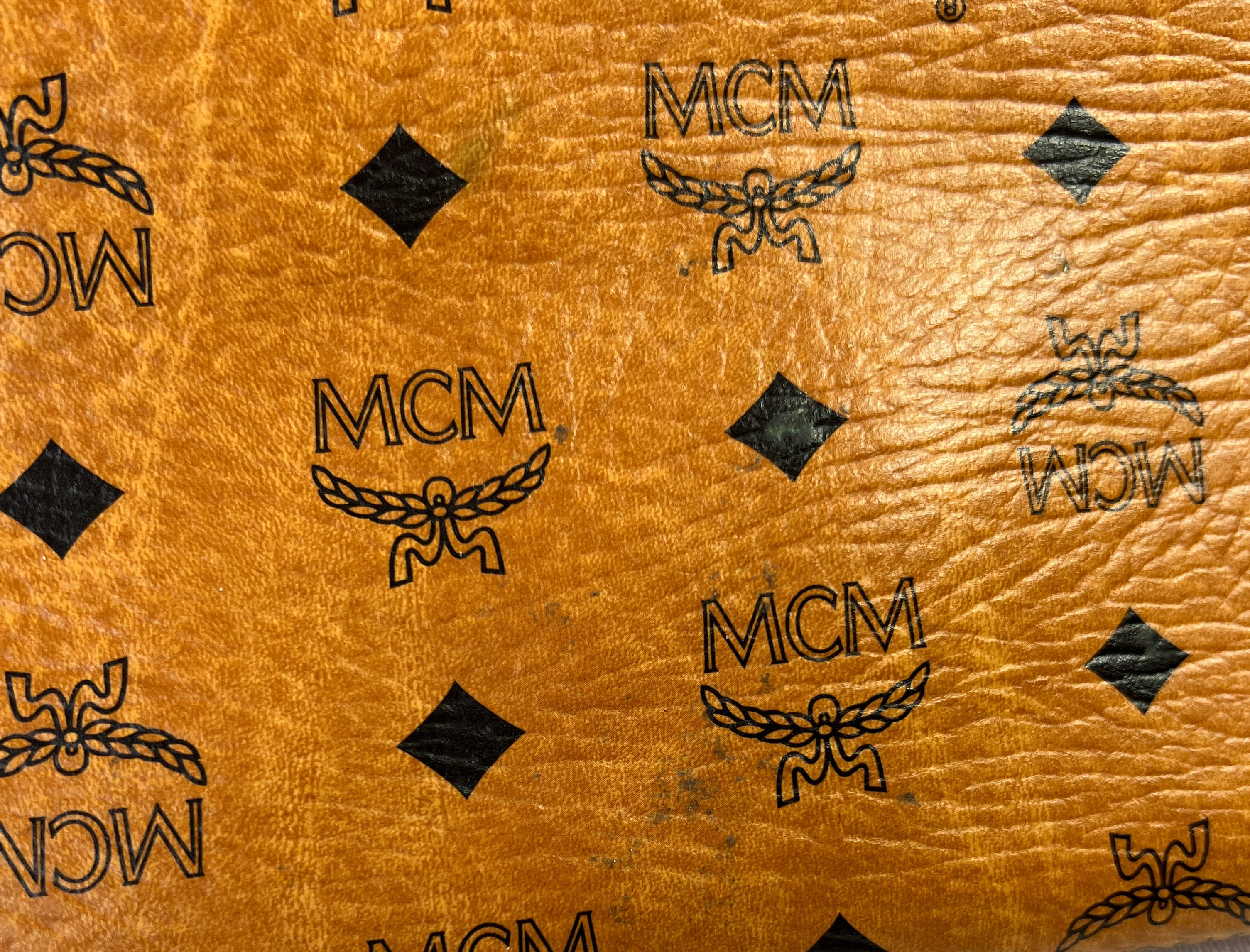 MCM Liz brown visetos reversible tote **as is**