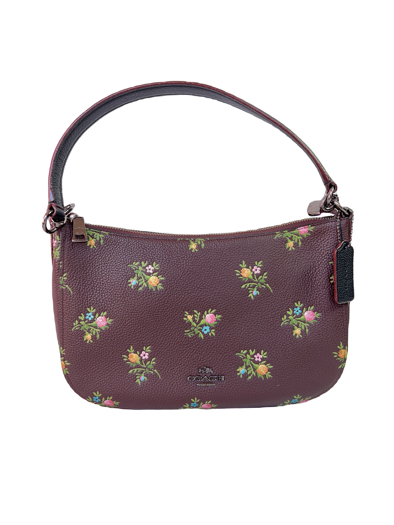 Coach purse with purple flowers Clearance