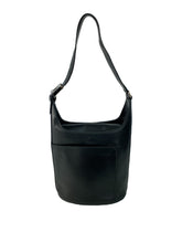 Salvatore Ferragamo black vintage leather shoulder bag