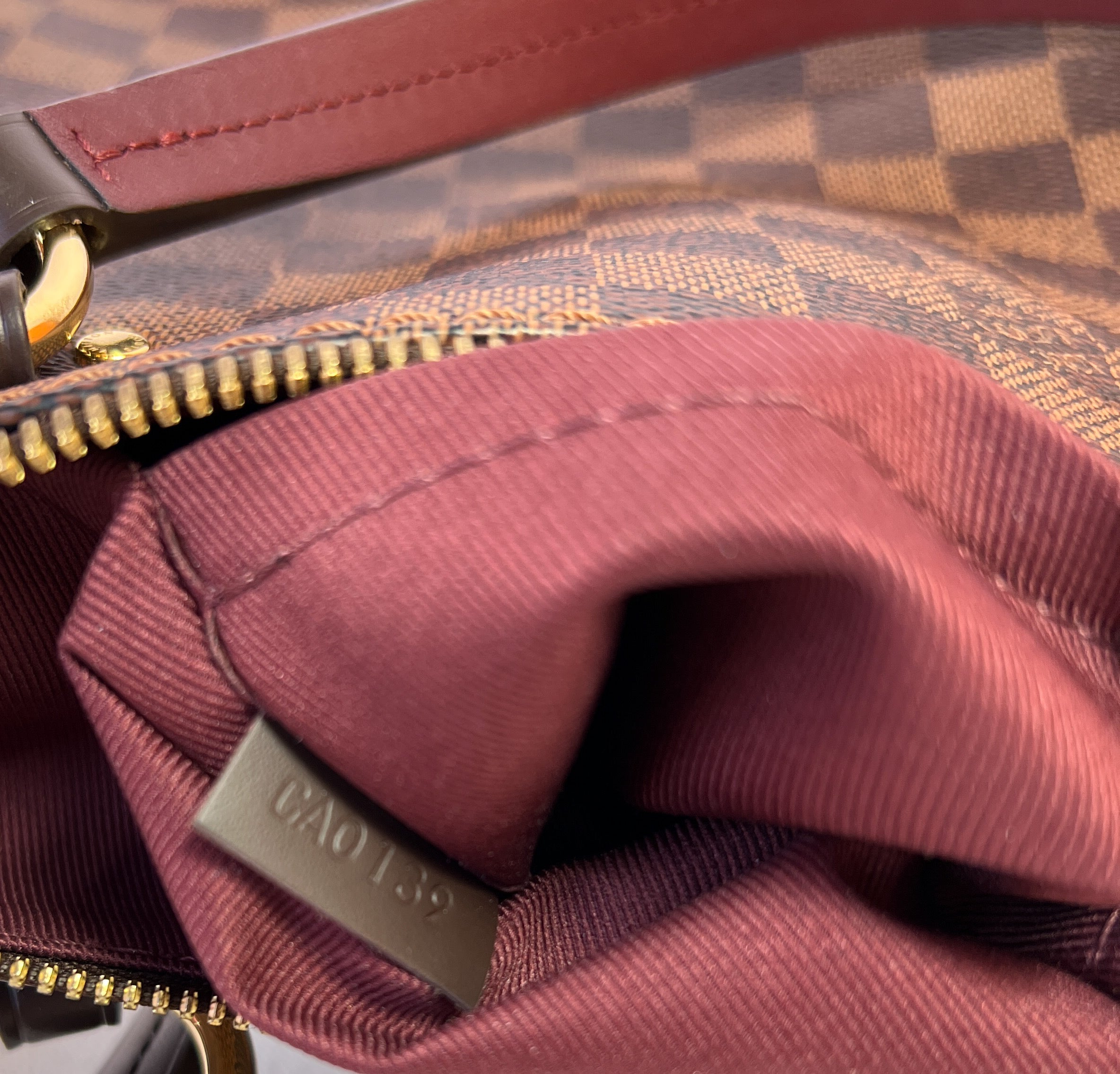 Louis Vuitton lymnington damier ebene satchel