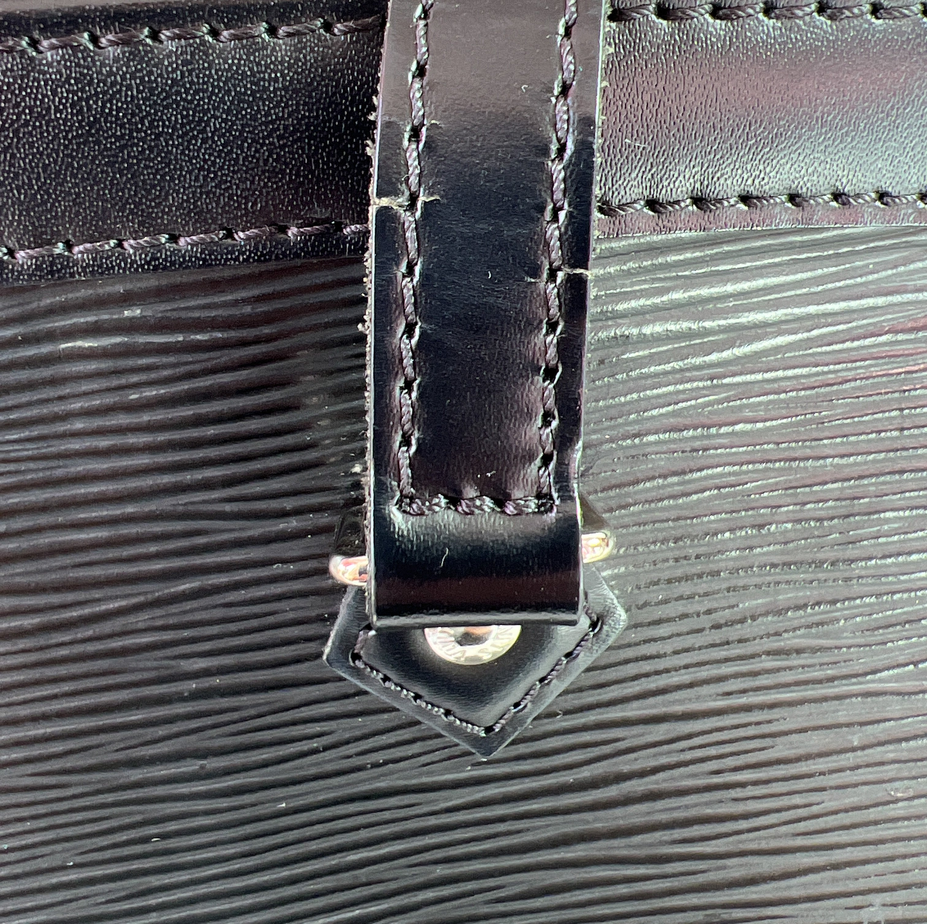 Louis Vuitton black epi Madeline PM