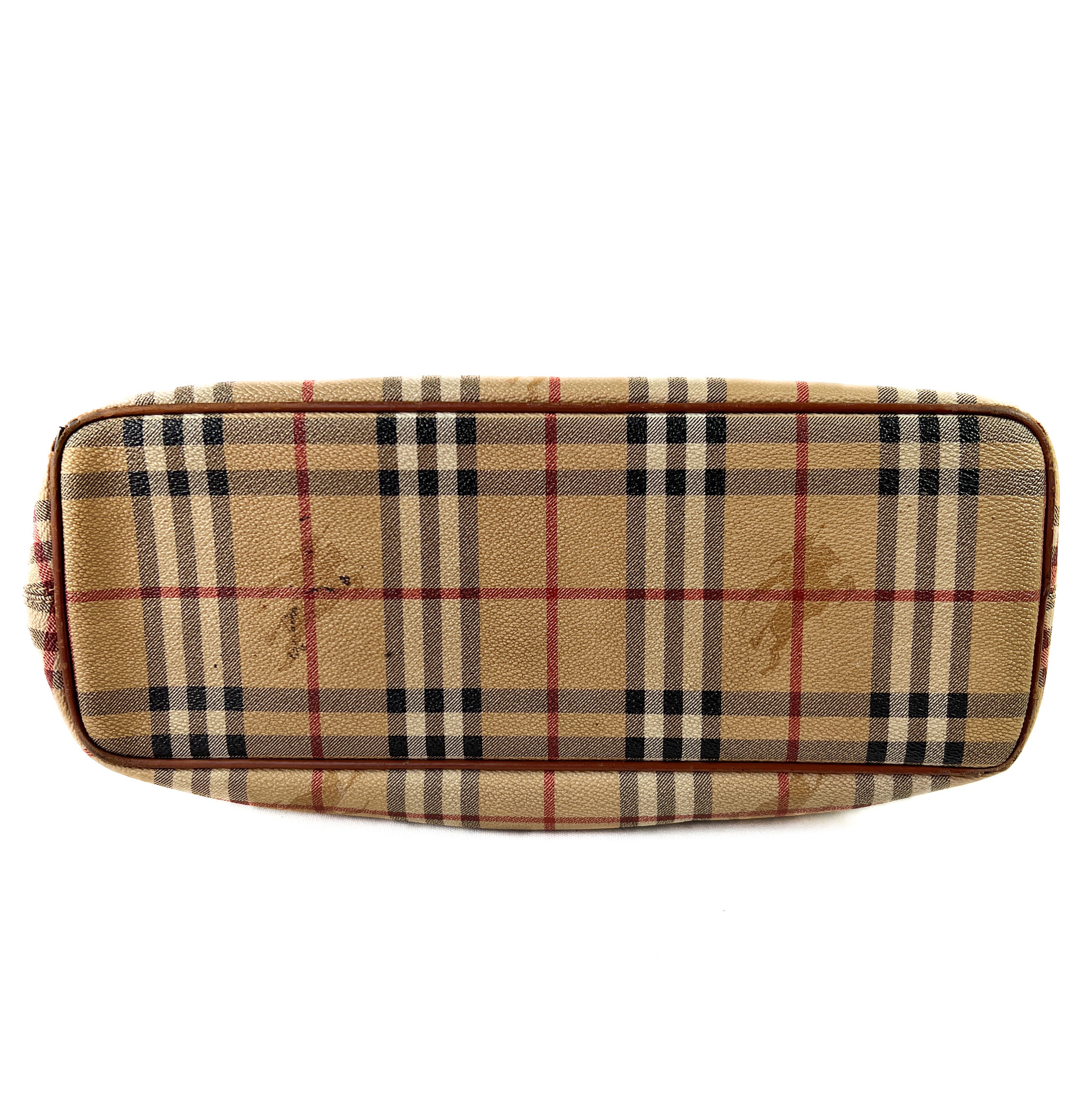 Burberry classic check coated canvas tote