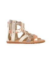 Sorel cream and rose gold ella lace up sandals NEW