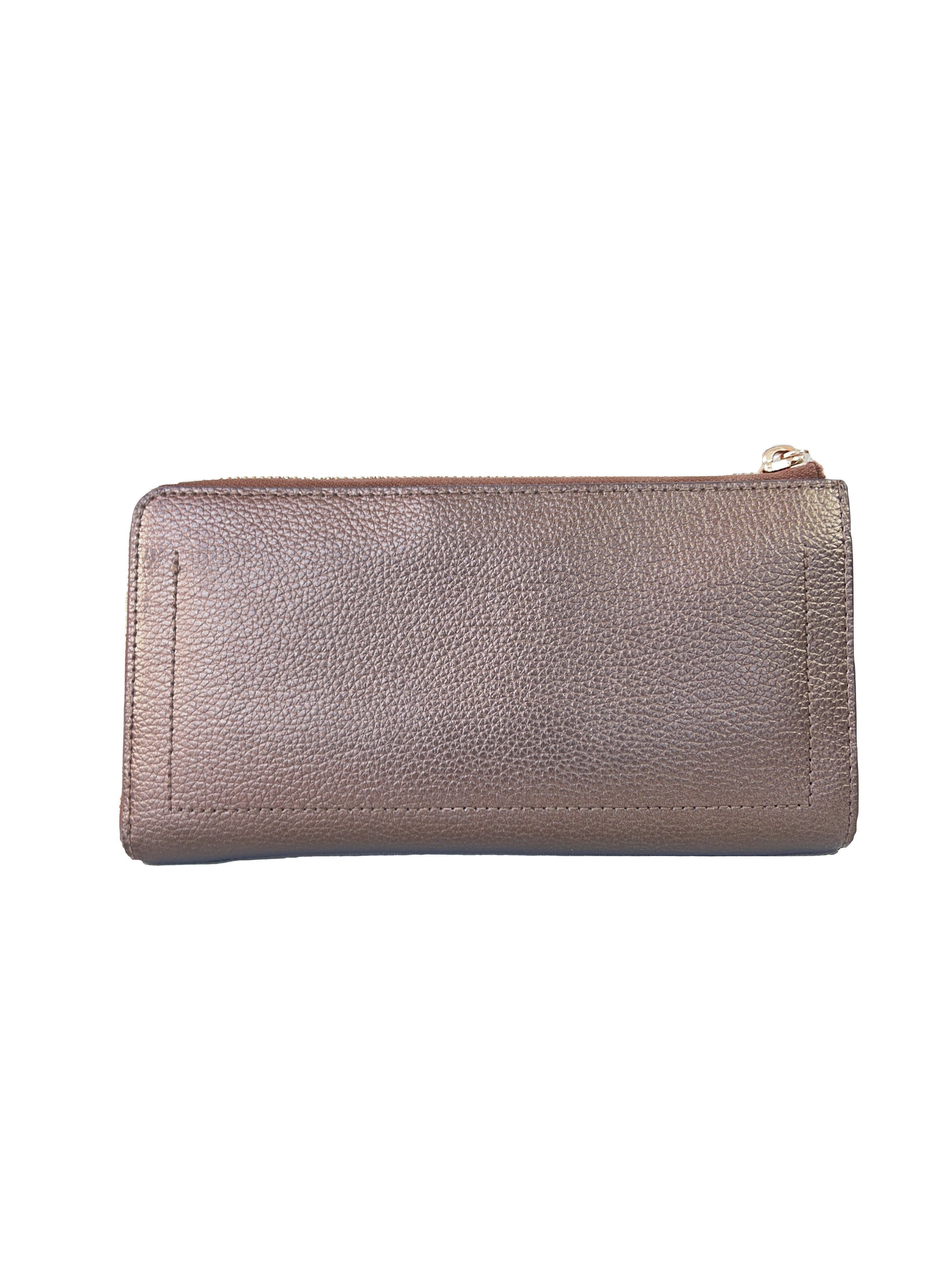 Kate Spade bronze leather wallet