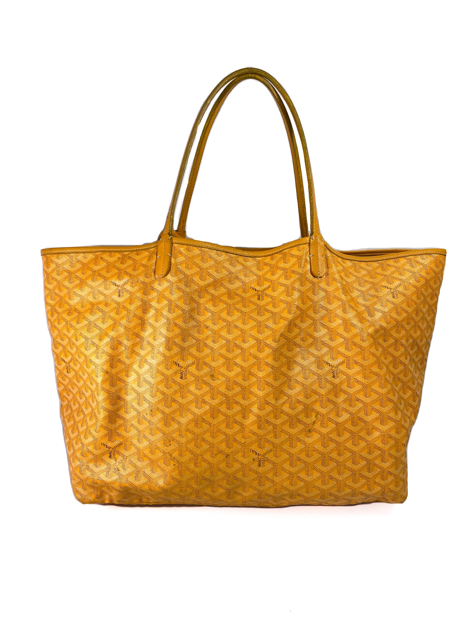Saint-louis leather tote Goyard Yellow in Leather - 36714734