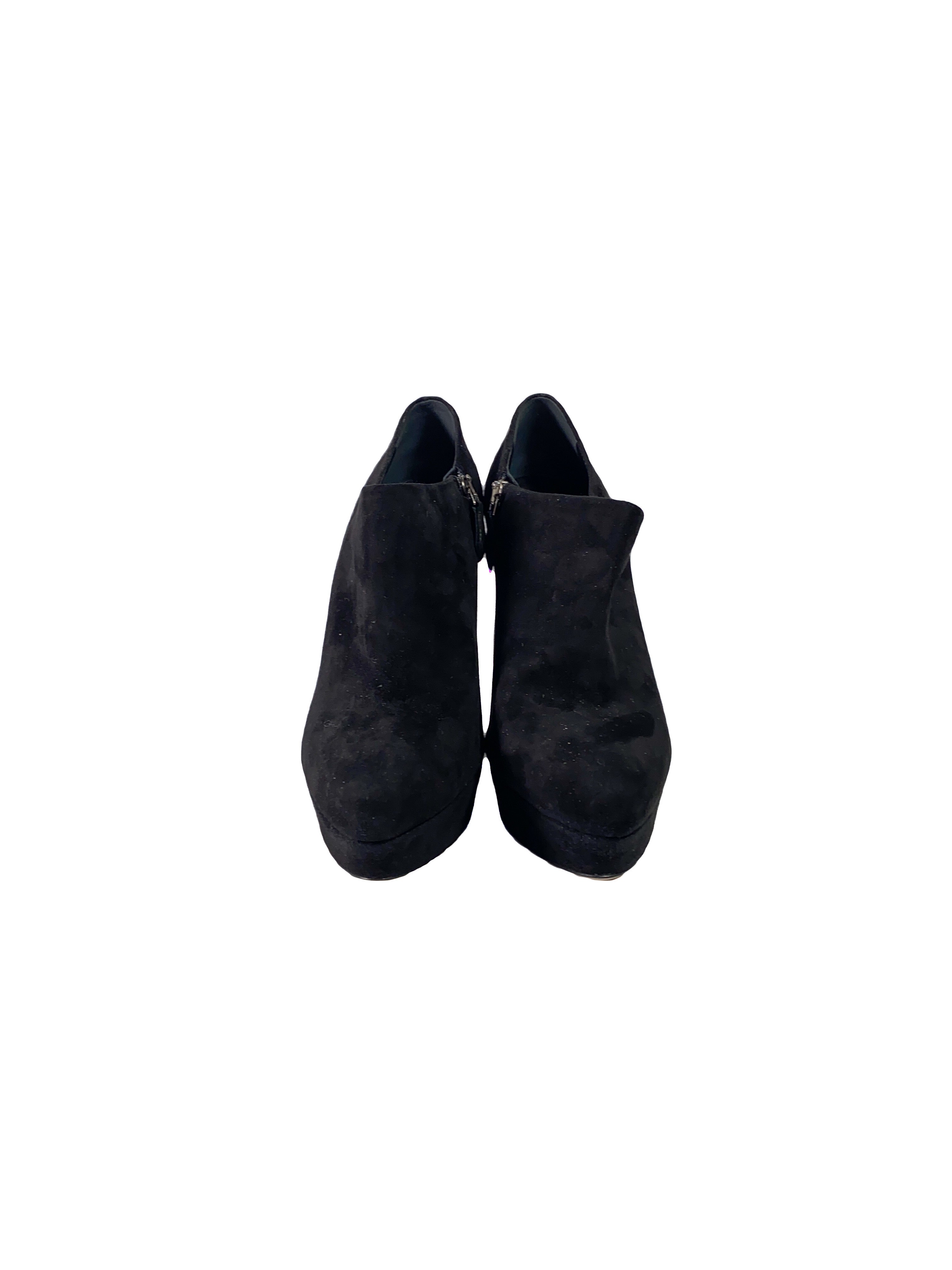 Miu Miu black rhinestone booties size 39