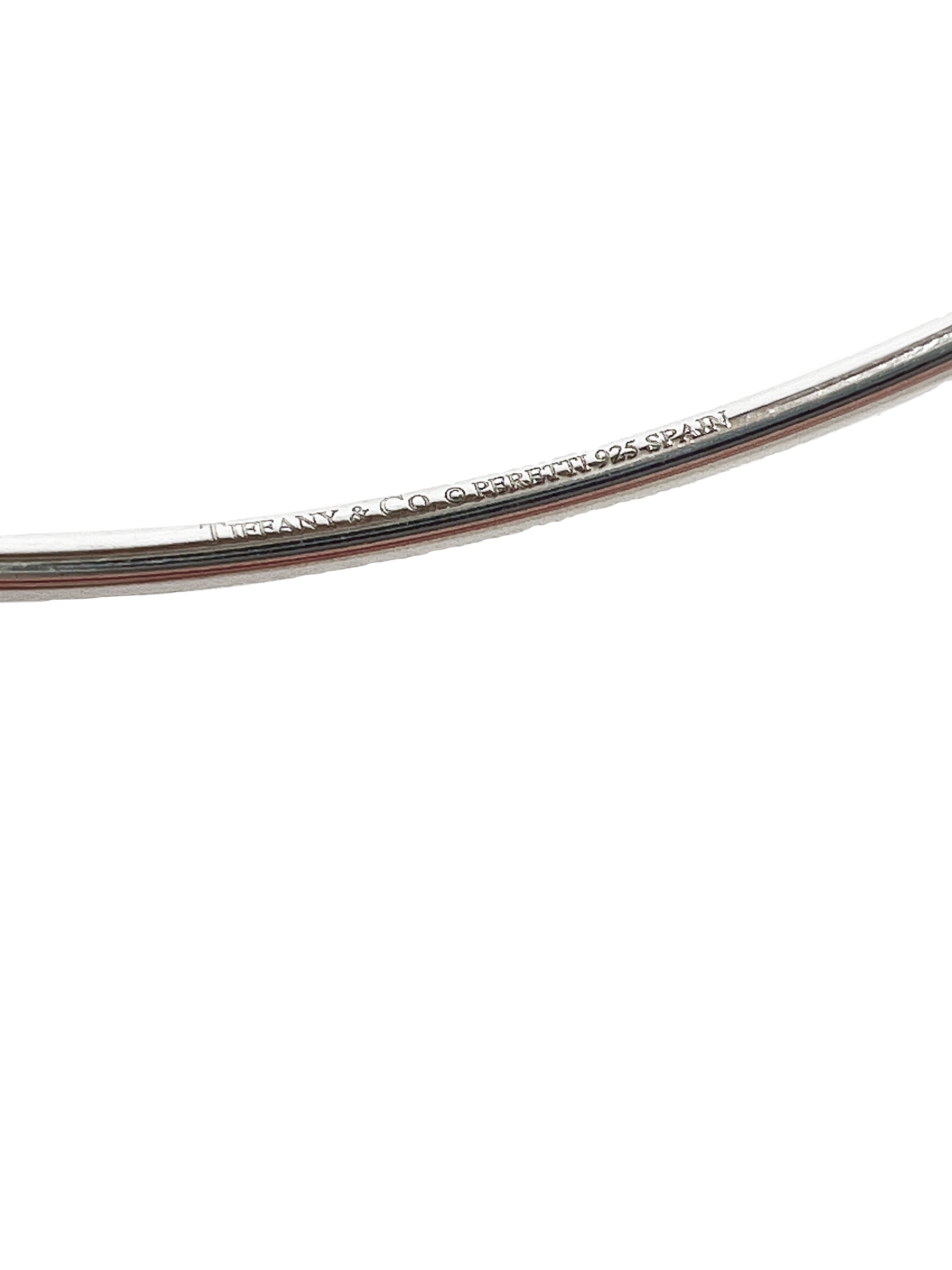 Tiffany & Co Elsa Peretti double open heart sterling silver cuff