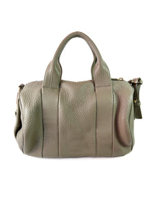 Alexander Wang gray studded rocco bag