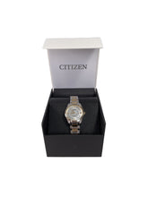Citizen silver and gold tone eco drive watch