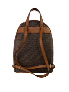 Michael Kors brown signature Abbey backpack NWT