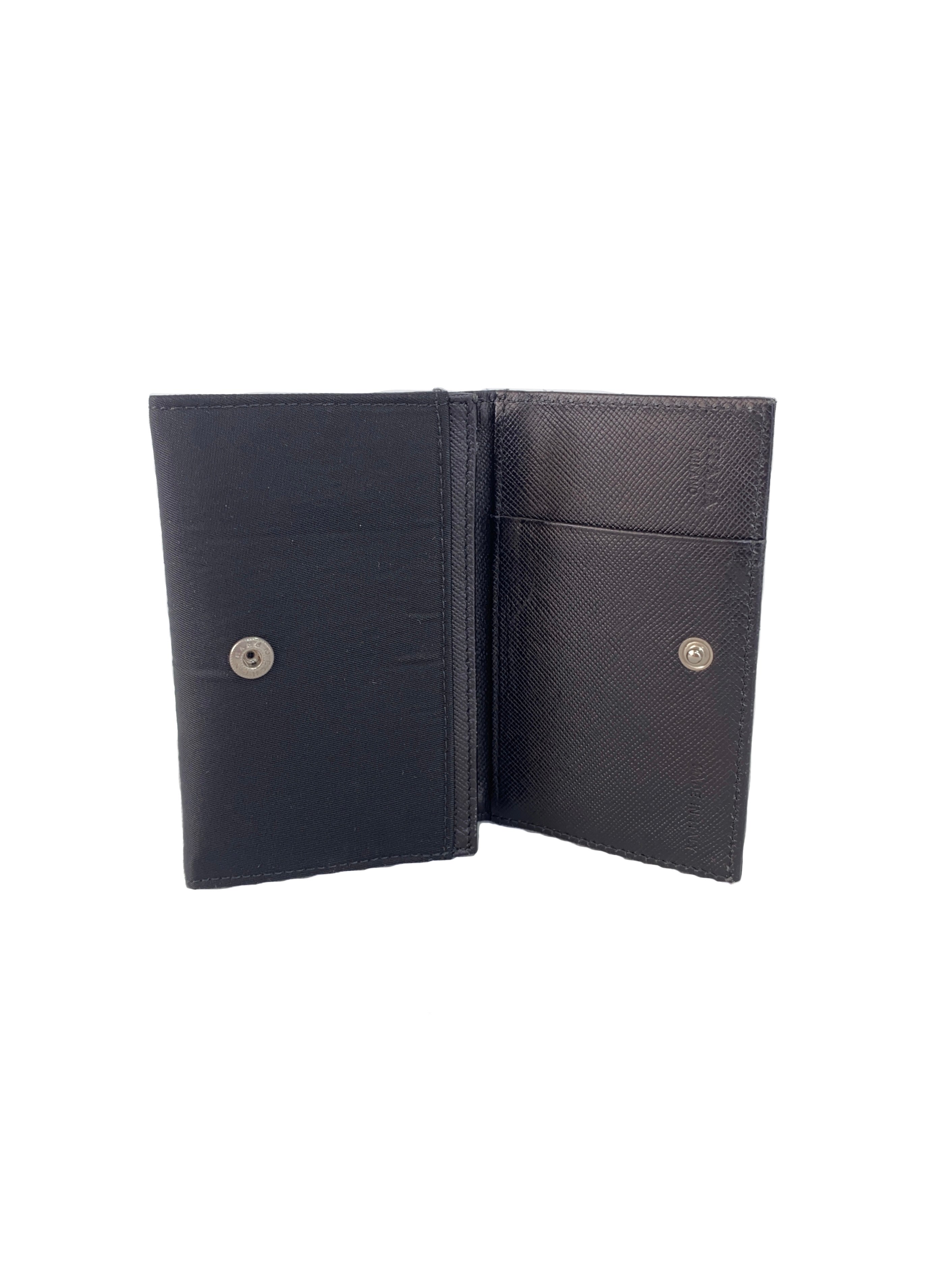 Prada black nylon cardholder