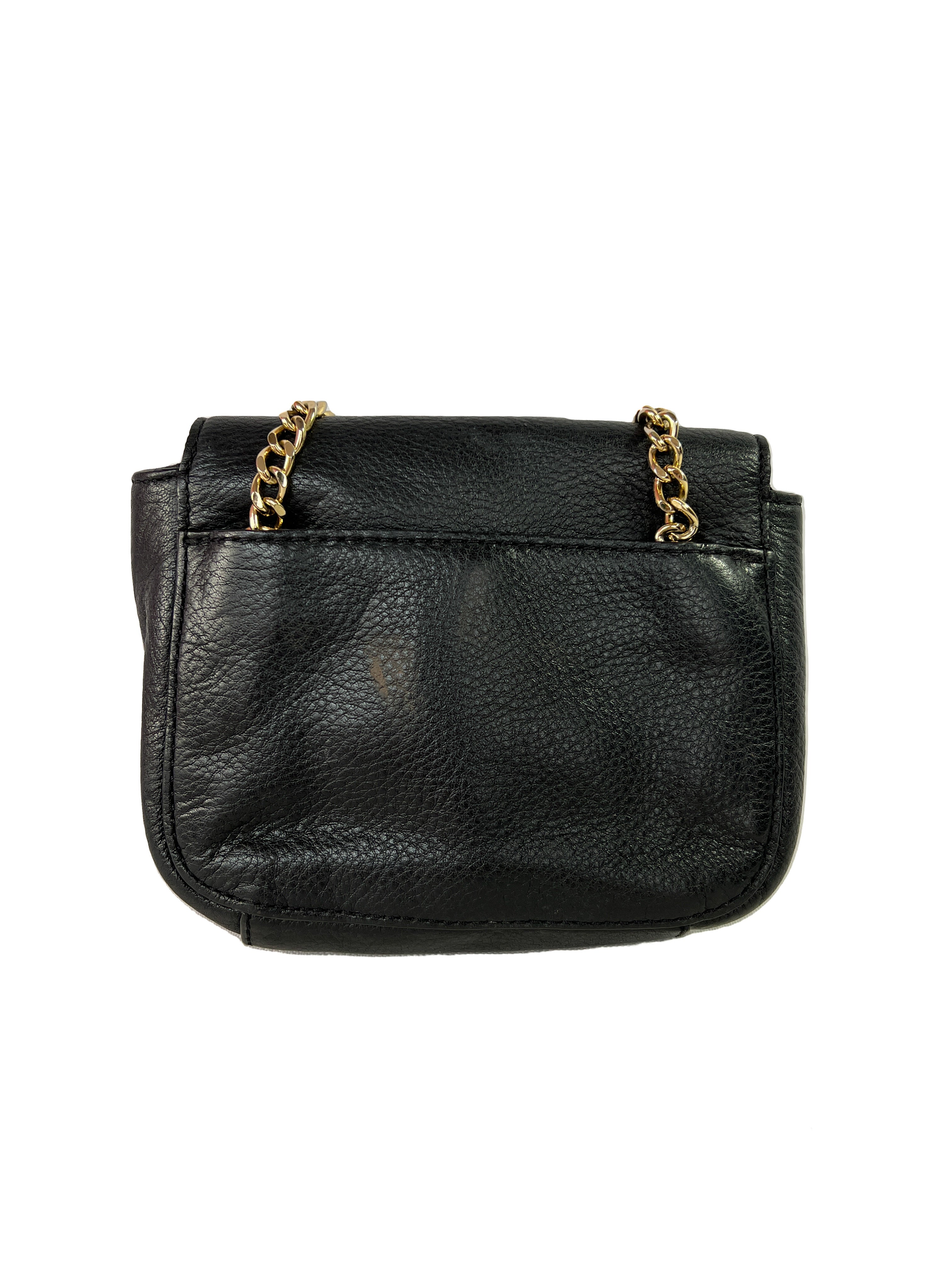 Michael Kors black Fulton leather crossbody
