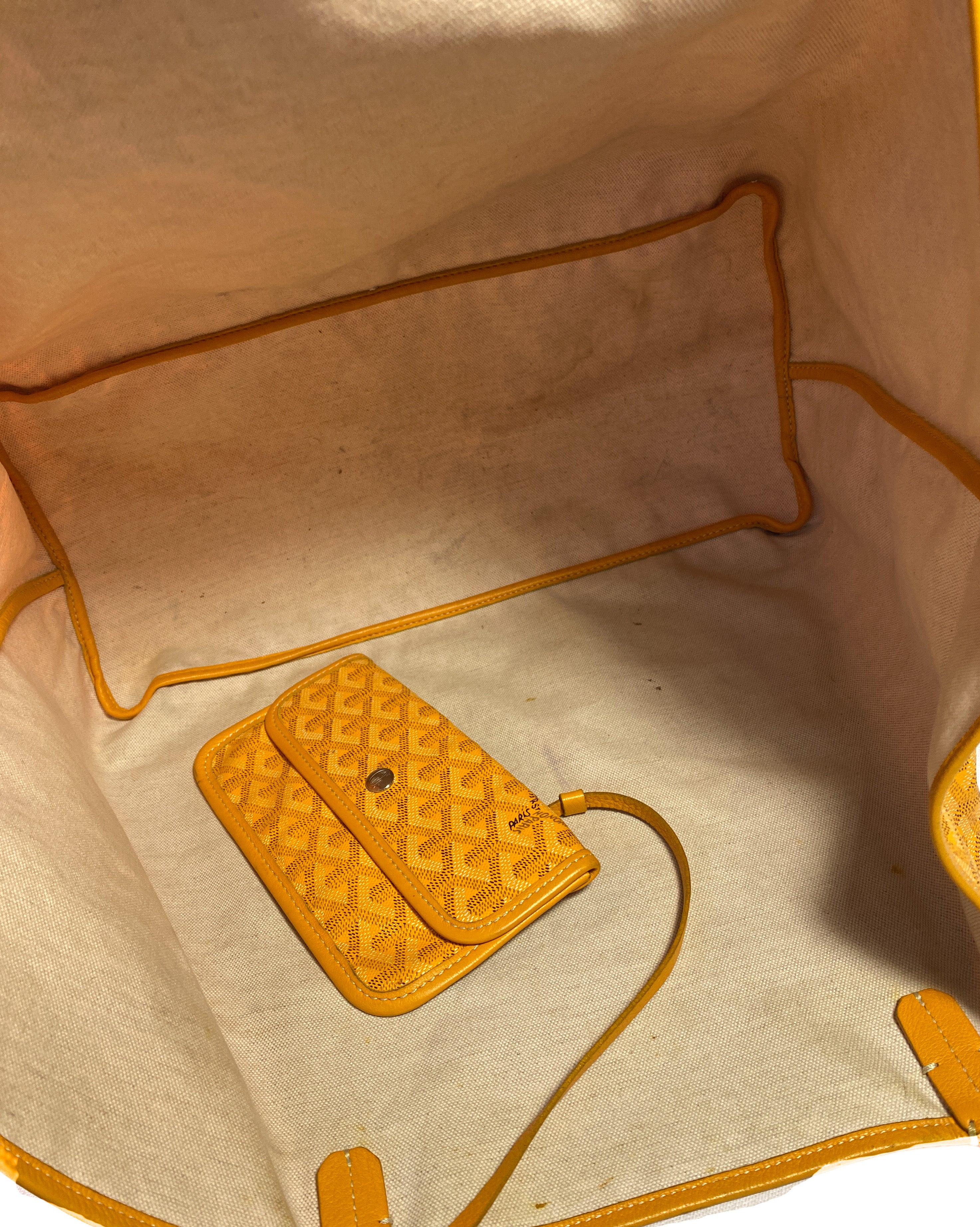 Goyard yellow Saint Louis GM tote