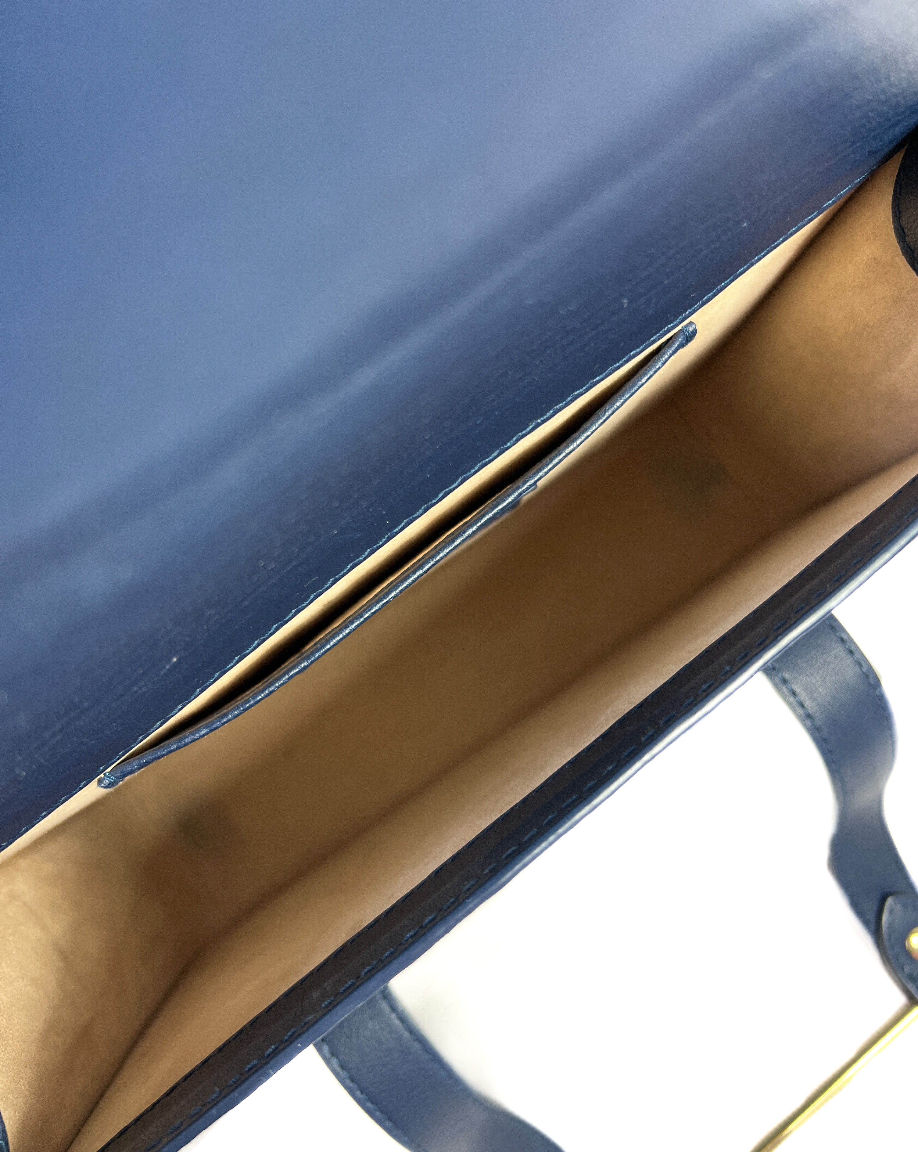 Strathberry navy MC tote