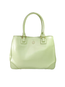 Tory Burch seafoam leather tote