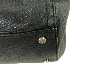 Kate Spade black leather foldover shoulder bag/crossbody