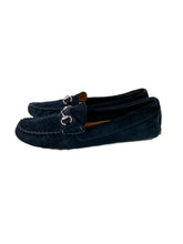 Gucci navy suede loafers size 37