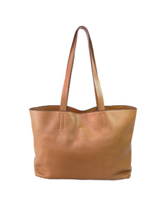 Prada brown leather slouchy tote