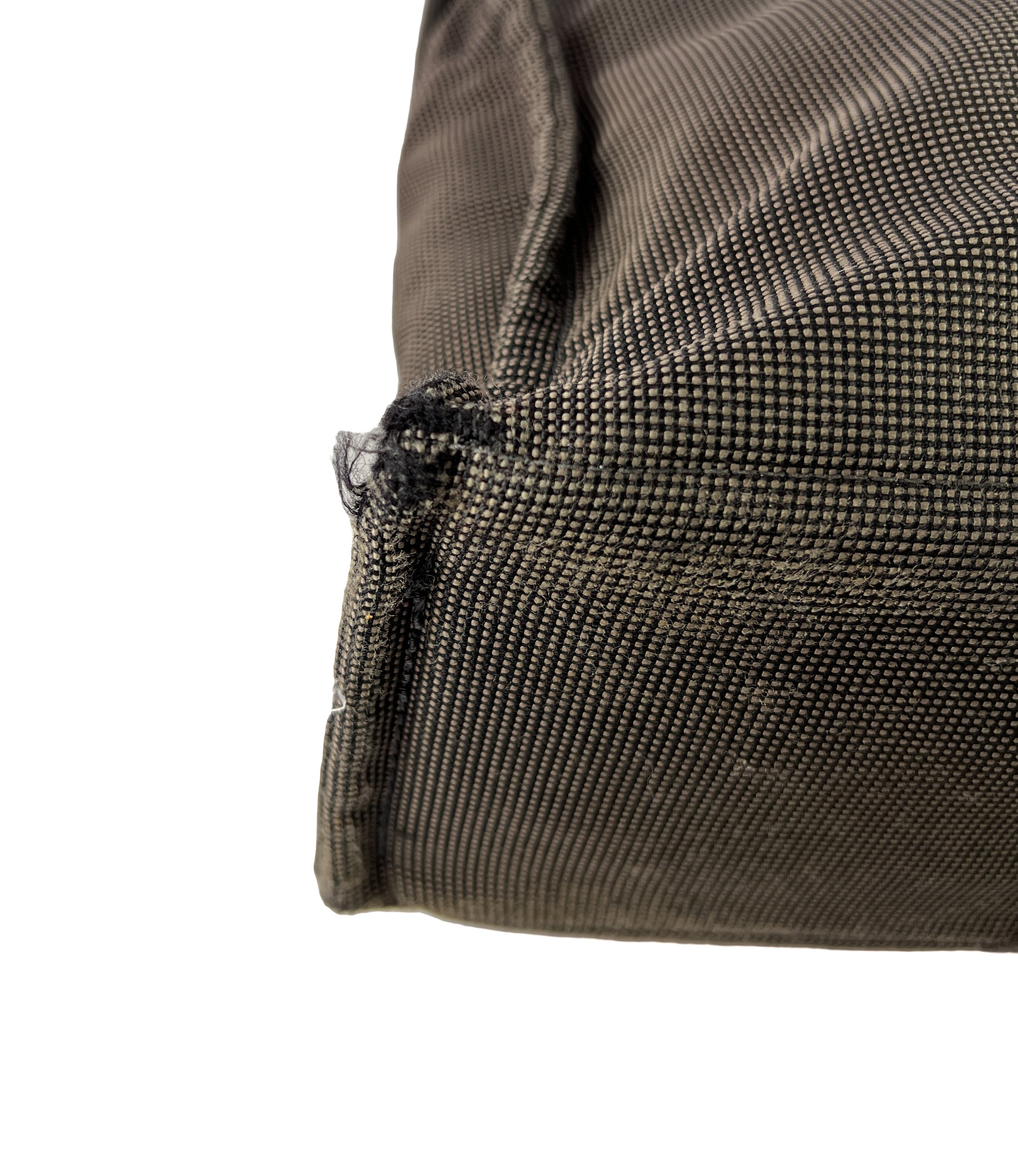 Hermes her line MM gray canvas tote