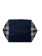 Burberry navy plaid vintage Blue Label tote