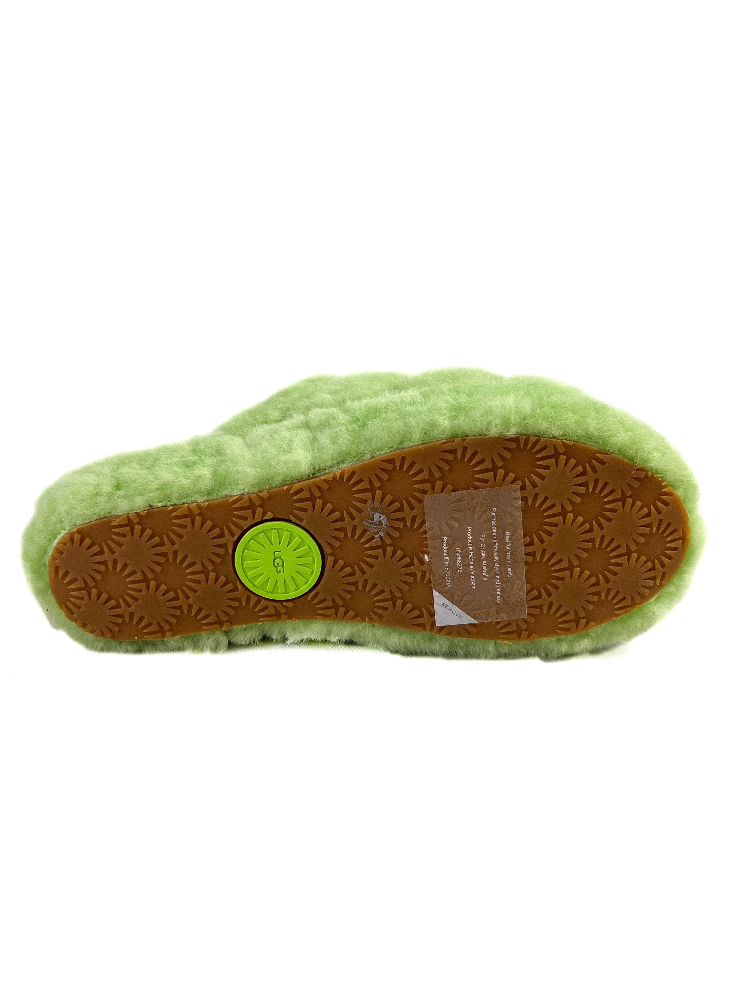 UGG fluff yeah lime green sandals size 7 NEW