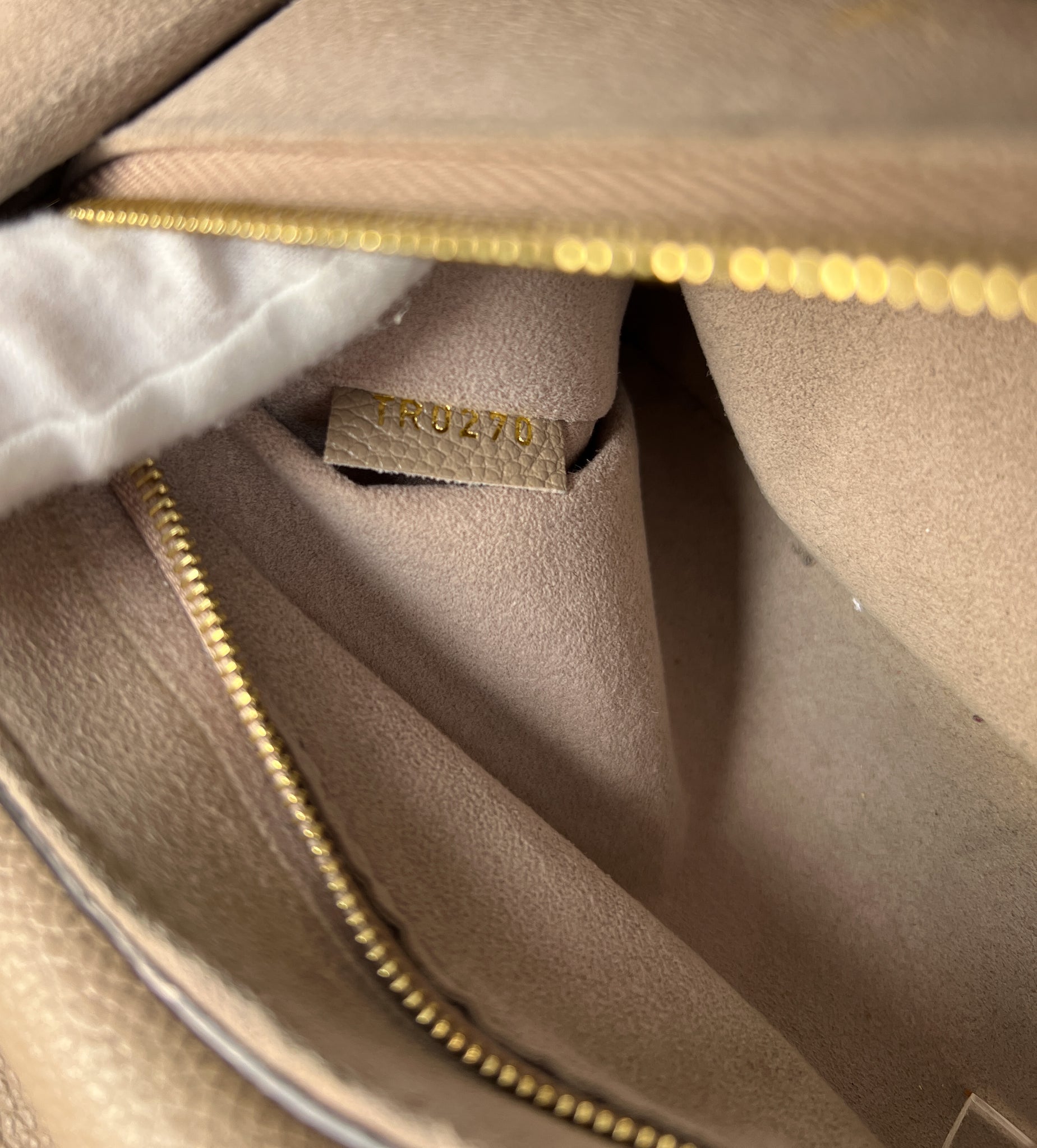 LOUIS VUITTON Vavin PM Turtledove Monogram Empreinte Leather Shoulder Bag