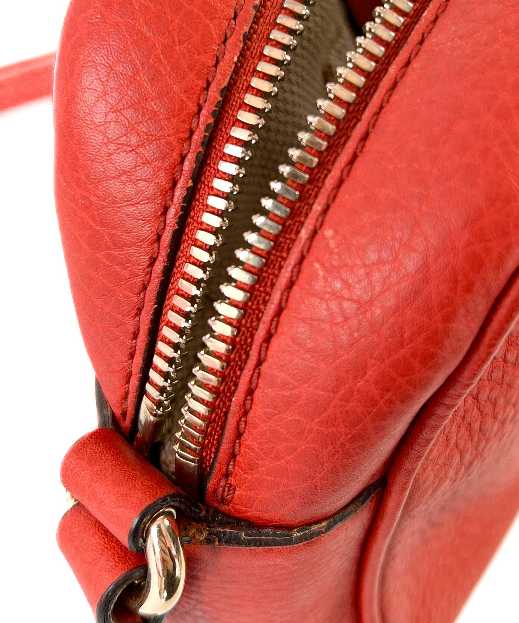 Gucci soho disco orange leather crossbody