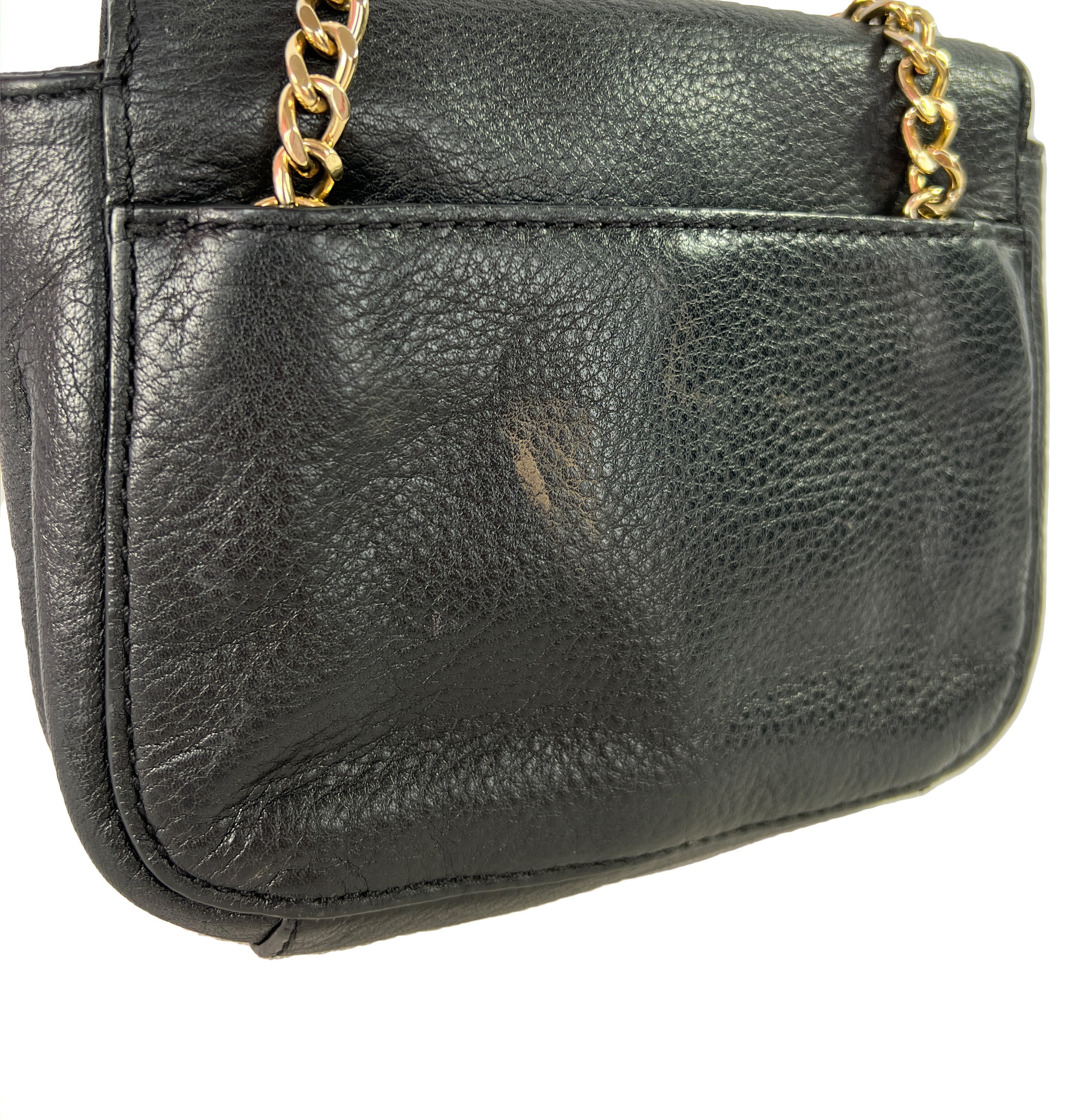 Michael Kors black Fulton leather crossbody