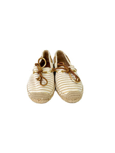 Sperry cream and gold espadrille flats size 6.5