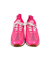 Versace neon pink chain reaction oversized sneakers size 38 NEW