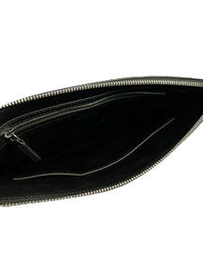 MCM black visetos slim pouch crossbody