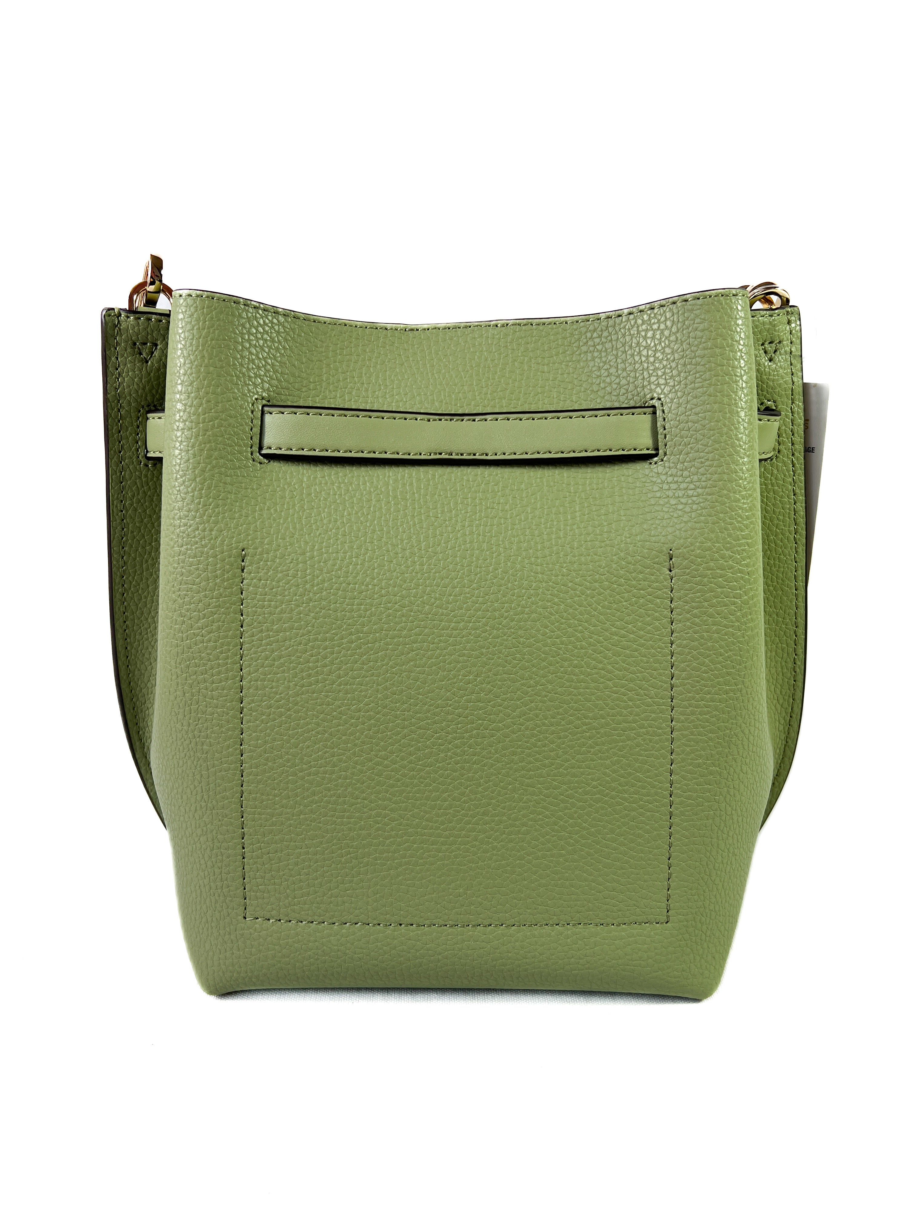 Michael Kors Emilia green leather bucket crossbody NWT