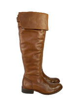 Frye brown leather tall knee high boots size 8