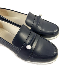Tory Burch pocket tee navy golf loafer size 7.5