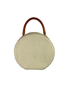 Mansur Gavriel cream wool circle bag