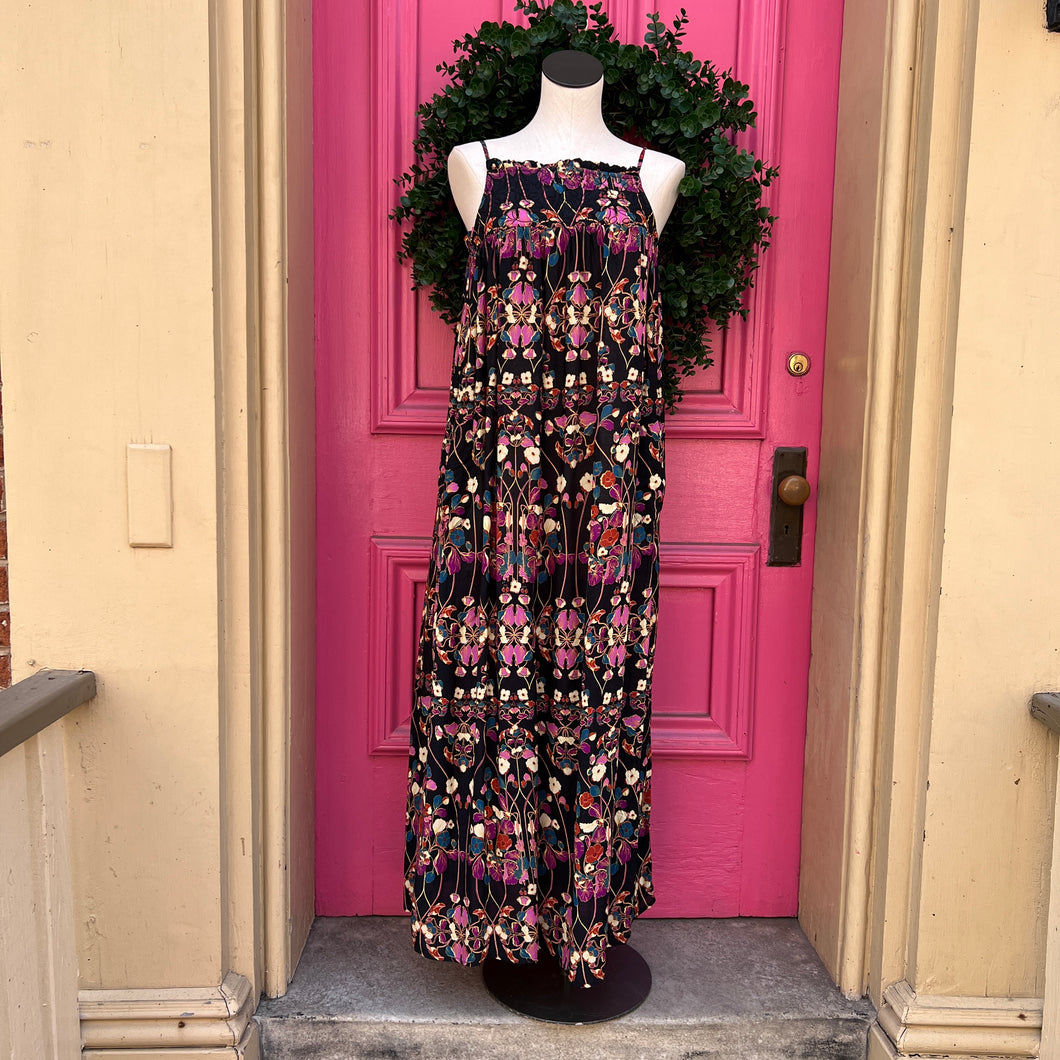 by Anthropologie floral maxi dress size XS NWT