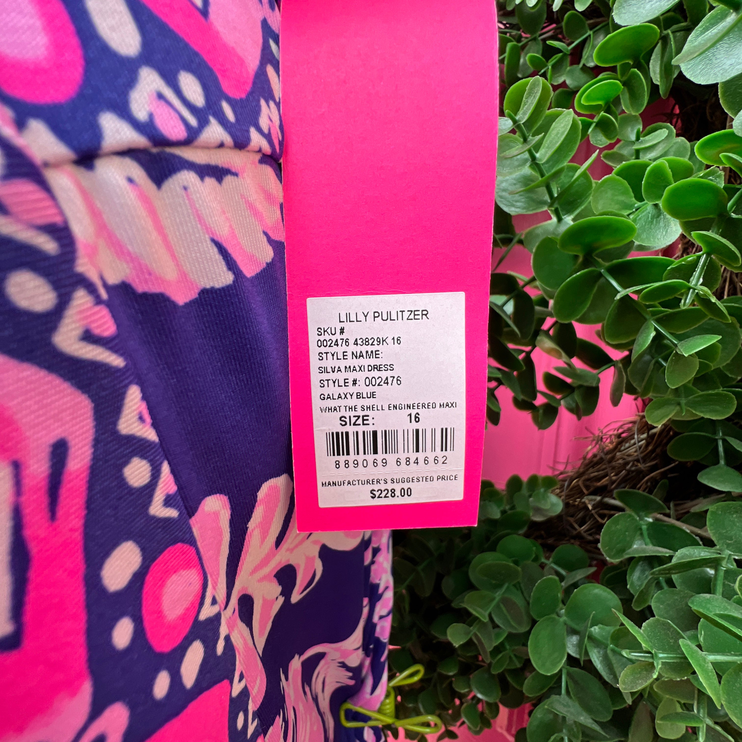 Lilly Pulitzer what the shell Silva maxi dress size 16 NWT