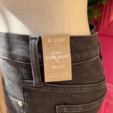 Madewell black Cali Demi boot jeans size 28P (6P) NWT