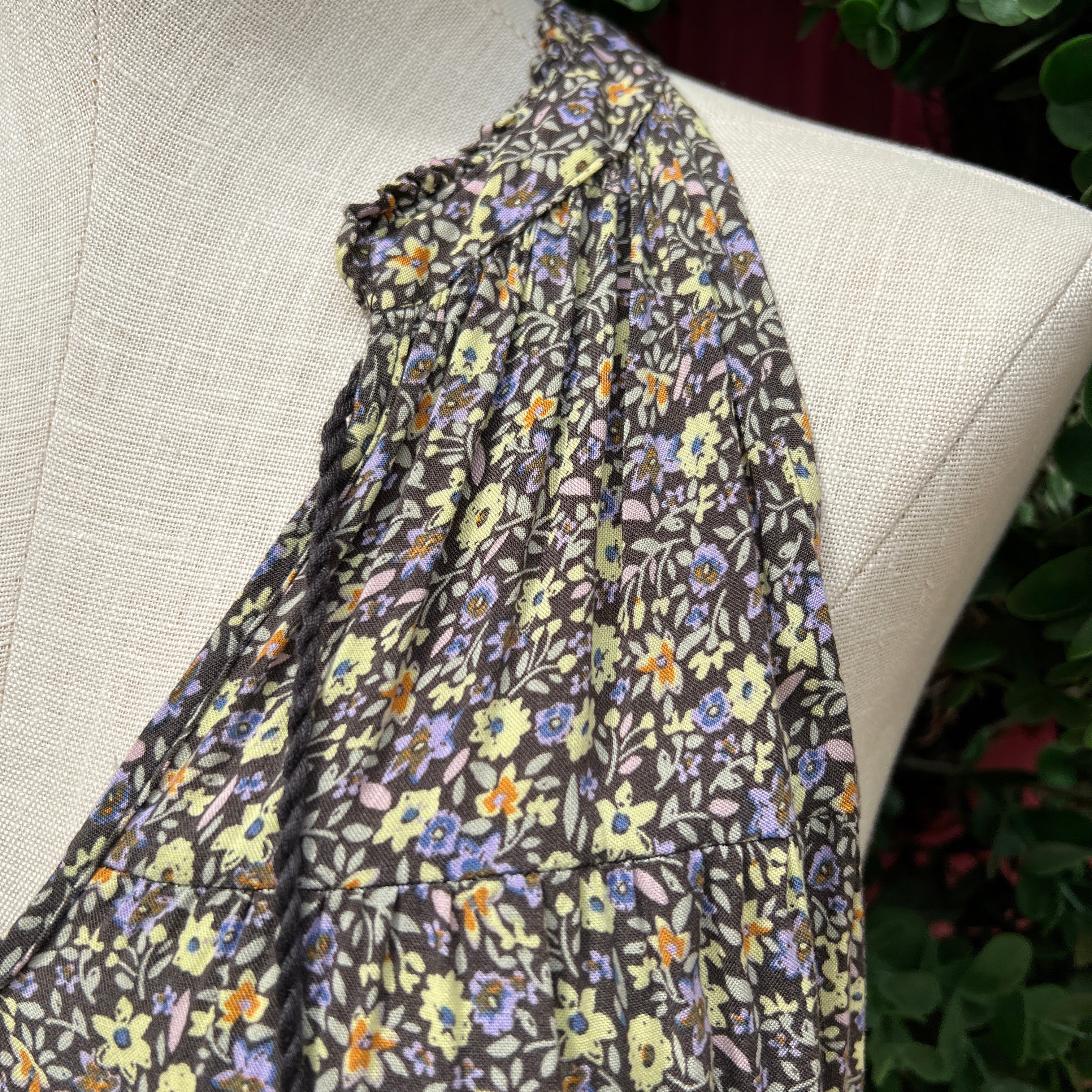 LC Lauren Conrad multi color floral tank dress size XXL